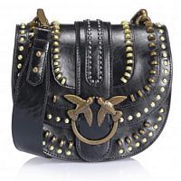 Распродажа Сумка PINKO кожаная round love bag mix studs 16096